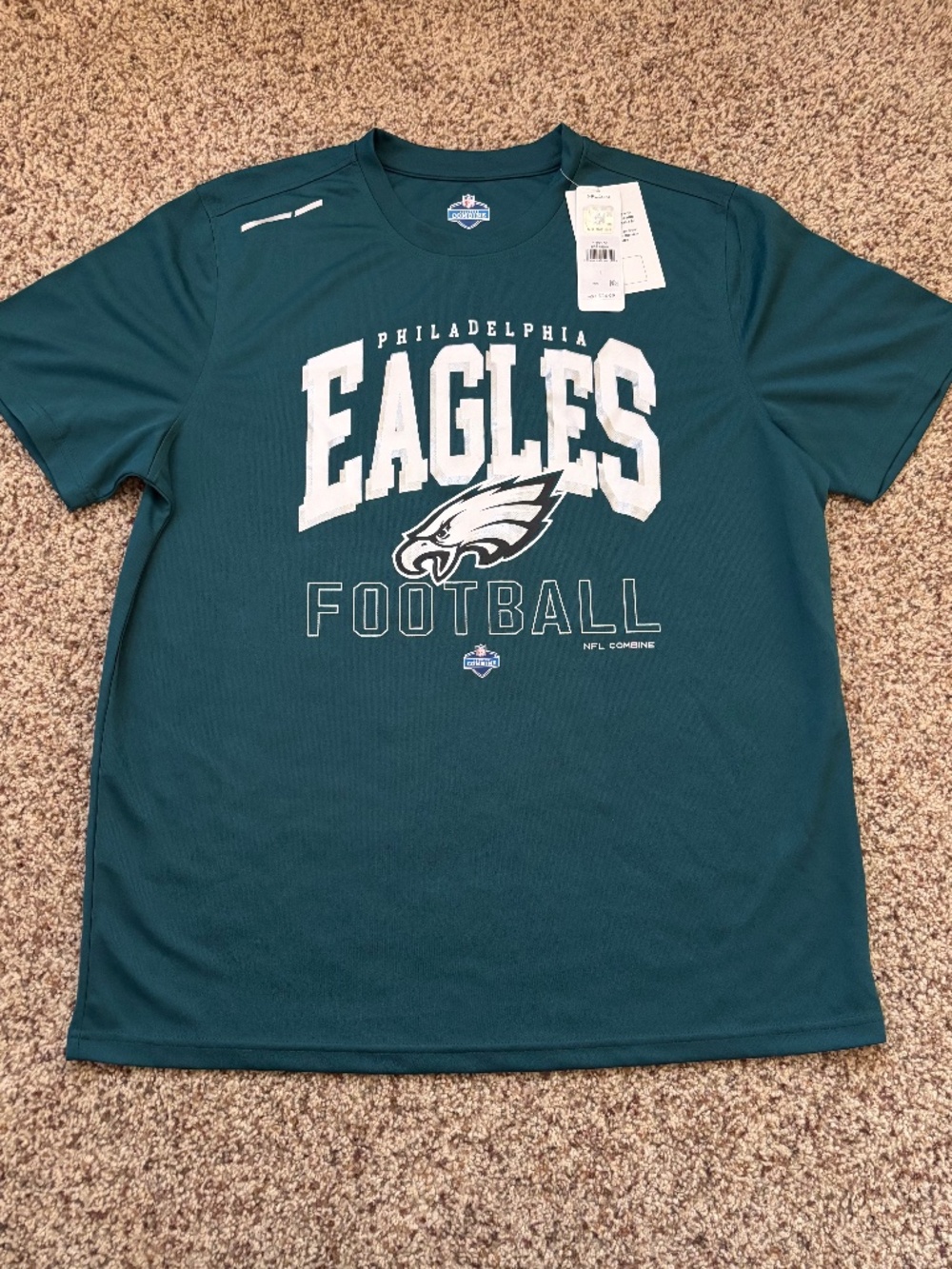 Philadelphia Eagles NFL Scouting Combine Football Short Sleeve Performance shirt